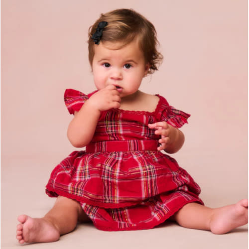Baby Luciette Tartan Dress - LoveShackFancy