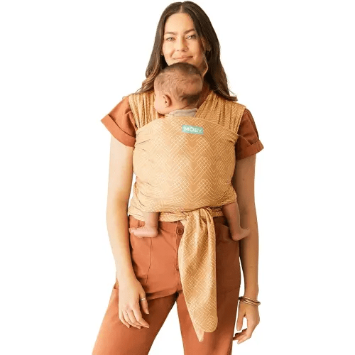 Moby Wrap Baby Carrier | Classic | Baby Wrap Carrier for Newborns & Infants | #1 Baby Wrap | Baby Gift | Keep Baby Safe & Secure | Adjustable for All Body Types | Perfect for Mom & Dad | Sand Waves