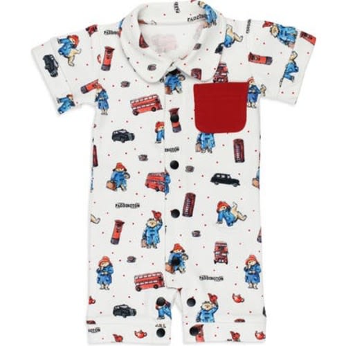 x Paddington Bear™ Sleeveless Organic Cotton Pocket Romper, 18-24m (25-28 lbs)