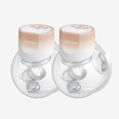Momcozy Breast Pump Wearable, Double Wireless Pump Portable, 24mm, 2 Pack