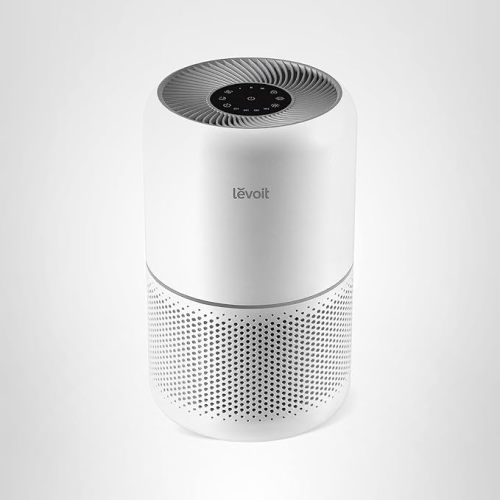 LEVOIT Air Purifier for Home Allergies Pet Hair in Bedroom, Covers Up to 1073 ft² by 56W High Torque Motor, AHAM VERIFIDE, 3-in-1 Filter with HEPA Sleep Mode, Remove Dust Smoke Odor, Core300-P, White