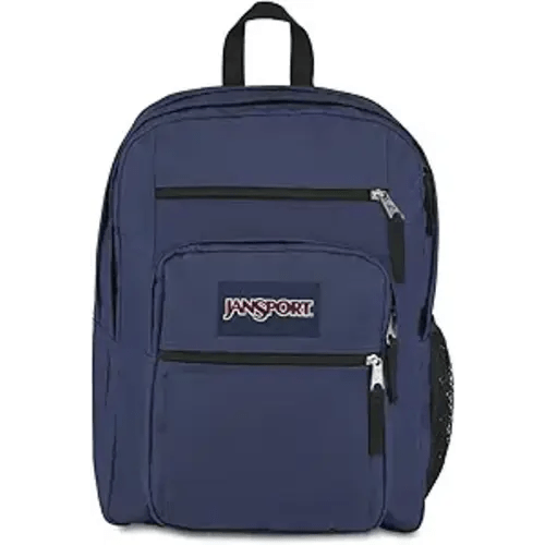 JanSport Backpack - Bag with 2 Compartments, Ergonomic Shoulder Straps, 15” Laptop Sleeve, Haul Handle - Navy