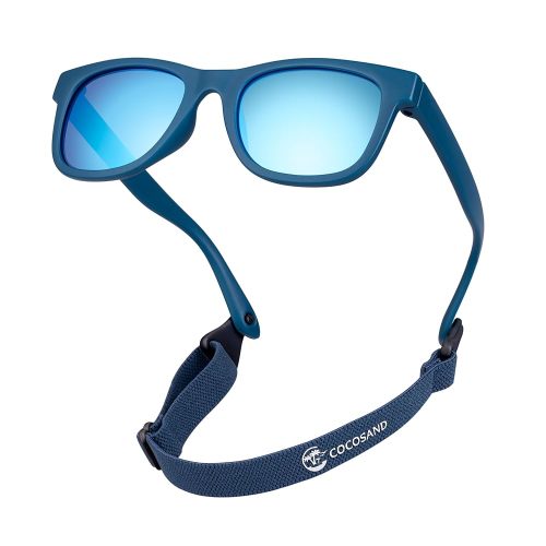 COCOSAND Flexible Baby Sunglasses with Strap Polarized UV Protection for Toddler Infant Newborn Boy Girl Age 0-24 Months