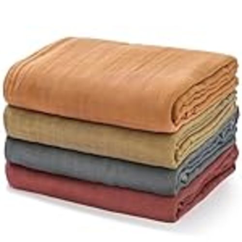 Momcozy Muslin Swaddle Blankets, 4-Pack Breathable and Skin-Friendly Receiving Blankets, Swaddle Blanket Shower Gifts & Baby Registry Essentials, Large 47"x47", Warm Amber