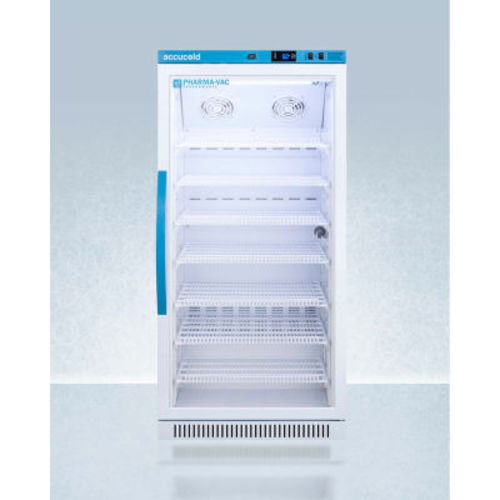 Accucold ARG8PV Pharma-Vac Performance Series Upright Vaccine Refrigerator, Glass Door, 8 Cu.Ft. | B2375048 - GLOBALindustrial.com
