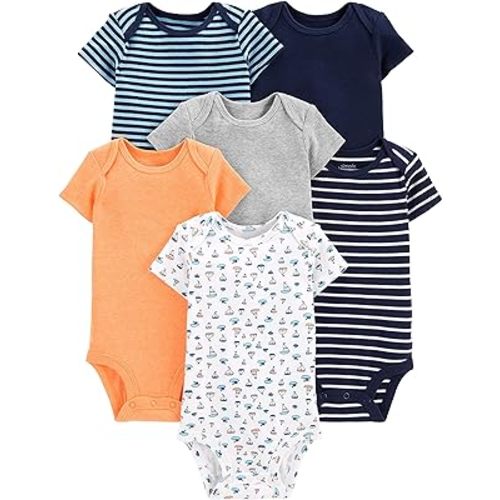 Simple Joys by Carter's baby-boys 6-pack Short-sleeve Bodysuit