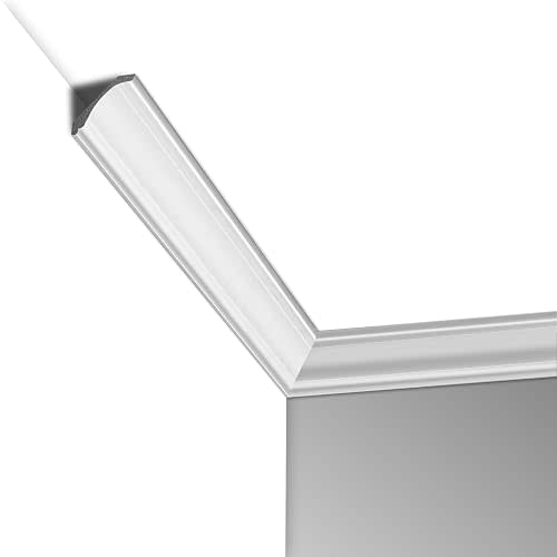 Art3d High Impact Crown Molding Trim for Ceiling, 10-Pack, 47 ft, White