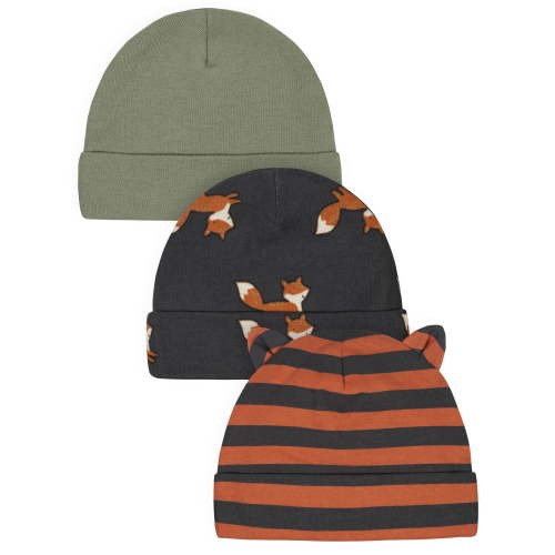 Gerber Baby Boys Caps, 3-Pack
