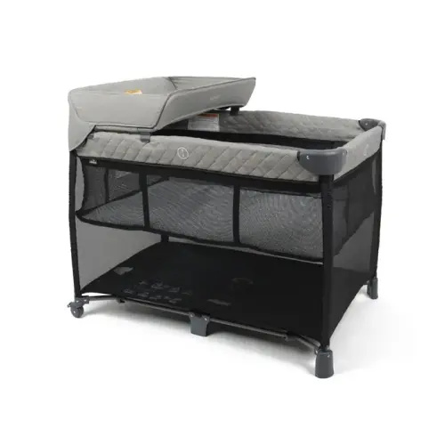 Jengo Voyager 3 in 1 Portacot Black | Baby Bunting AU
