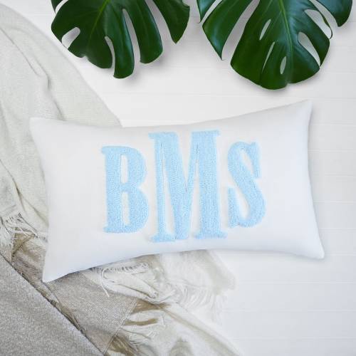 Monogram Custom Punch Needle Pillow, Embroidery Gift for Couple, Initial Wedding Monogram, New Home Housewarming Gift, Home Decorations Gift
