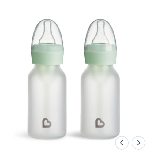 Bond™ Silicone Glass Bottle 4oz or 8oz, 2pk | Munchkin