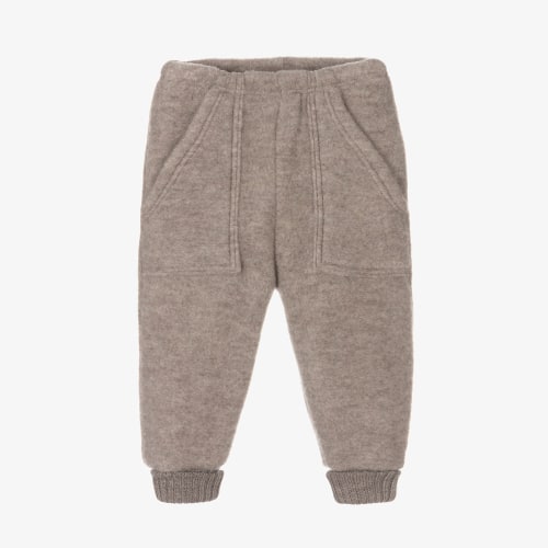 Joha - Beige Thermal Wool Joggers | Childrensalon