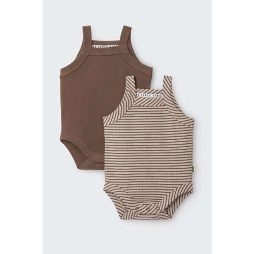 Bonds Newbies Rib Singlet Suit 2 Pack | Baby Baby Bodysuit | BWJKA