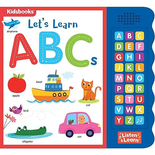 Let’s Learn ABCs – Interactive Toddler Sound Book with 27 Buttons | Tracing, Alphabet Song, Children's Board Book | Learn Letters & First Words | Fun Learning Activities for Boys & Girls Board book – Press & Cut Out Book, June 2, 2020