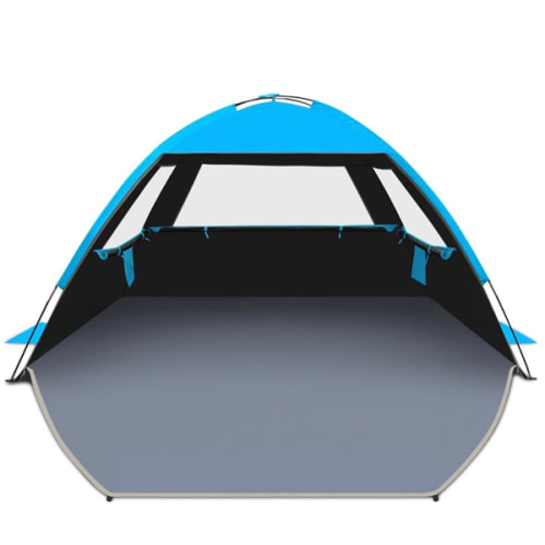 Gorich Beach Tent Sun Shelter for 3/4-5/6-7/8-10 Person with UPF 50＋ UV Protection, Lightweight & Easy Setup Beach Shade Canopy, Portable Beach Shade Tent Beach Cabana