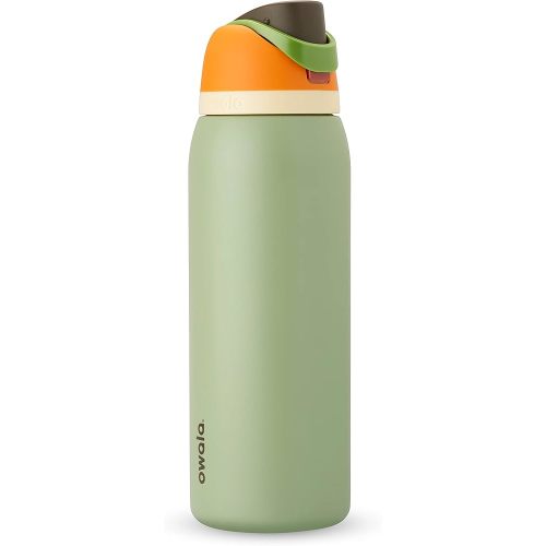 Owala FreeSip Insulated Stainless Steel Water Bottle with Straw, BPA-Free Sports Water Bottle, Great for Travel, 40 Oz, Camo Cool