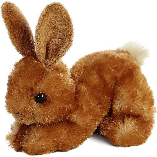 Aurora® Adorable Mini Flopsie™ Bitty Bunny™ Stuffed Animal - Playful Ease - Timeless Companions - Brown 8 Inches
