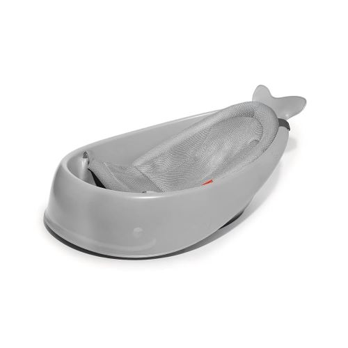Skip Hop Infant Bath Tub 3-Stage Grow With Baby Smart Sling MOBY Bathtub Grey Age 0+