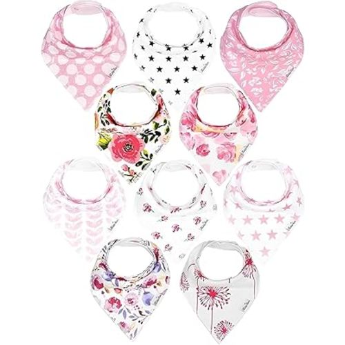 Baby Bandana Bibs - Organic Cotton - Drooling Bibs, Toddler Bibs, Dribbling Bibs, Teething Bibs, Dripping Bibs