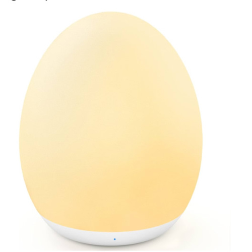 MediAcous Night Light for Kids, Baby Egg Light for Nursery, 7 Colors Changing & Stepless Dimming, Soft Silicone Touch Night Lamp with 1 Hour Timer, Rechargeable Nursery Night for Breastfeeding