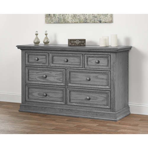 Oxford Baby Glenbrook Collection 7 Drawer Dresser in Graphite Gray