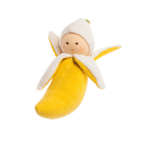 Nanchen Natur Organic Rattle Doll - Banana