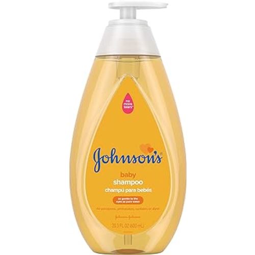Johnson's Baby Shampoo with Tear-Free Formula, Shampoo for Baby's Delicate Scalp & Skin, Gently Washes Away Dirt & Germs, Paraben-, Phthalate-, Sulfate- & Dye-Free, 20.3 fl. oz