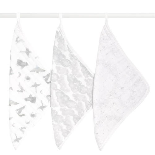 organic cotton washcloths 3 pack map the stars