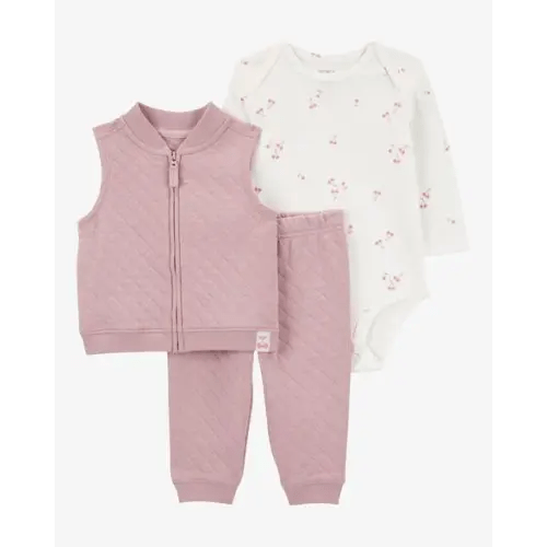 Baby 3-Piece Quilted Little Vest Set - Carter's | Carter's