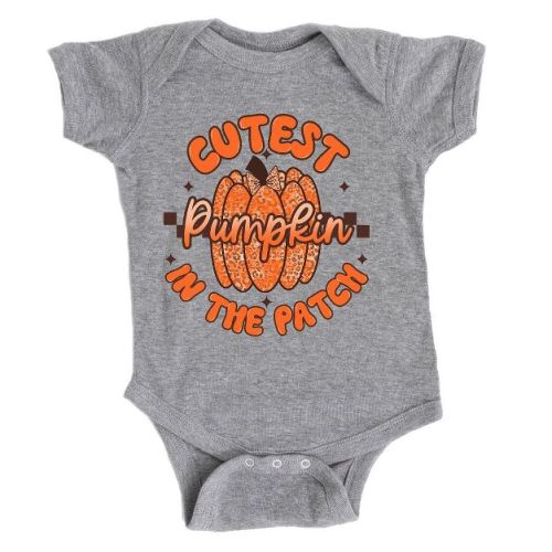 The Juniper Shop Cutest Pumpkin Leopard Print Baby Bodysuit - 24 Month - Natural