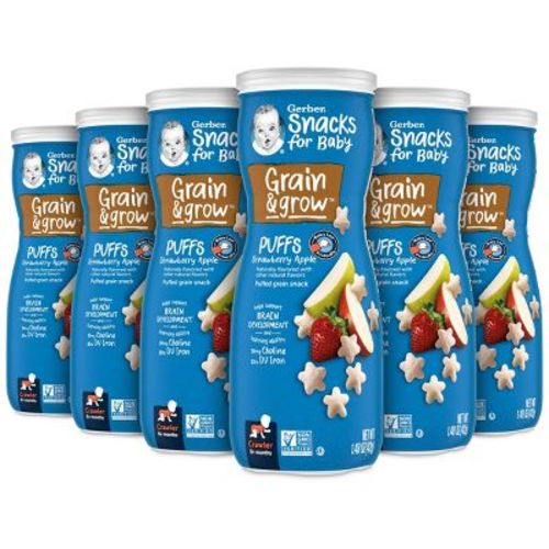 Gerber Strawberry Apple Puffs Baby Snacks