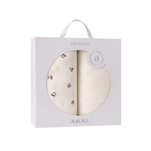 Red Cherry Crib Sheet Set