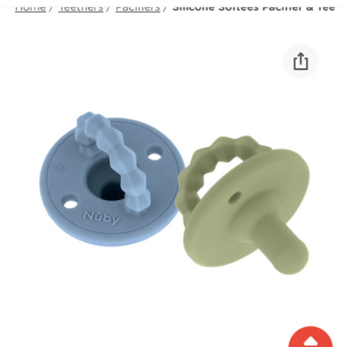 Silicone Softees Pacifier & Teether (2 Pack)