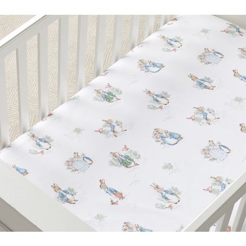 Beatrix Potter Peter Rabbit Organic Cotton Crib Fitted Sheet