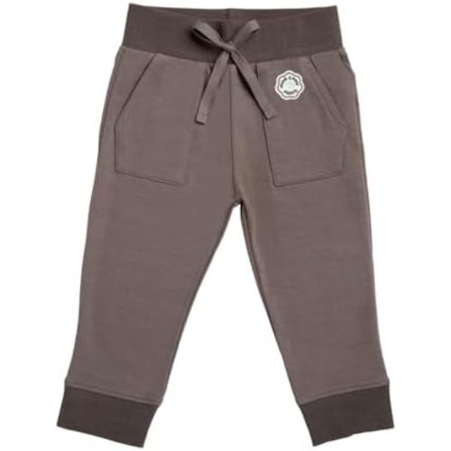 MON CHOU - Organic Cotton Joggers: Cocoa / 3-6M