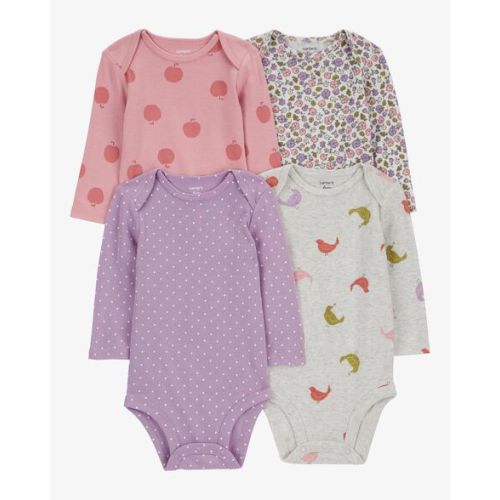 Baby 4-Pack Long-Sleeve Original Bodysuits - Carter's | Carter's