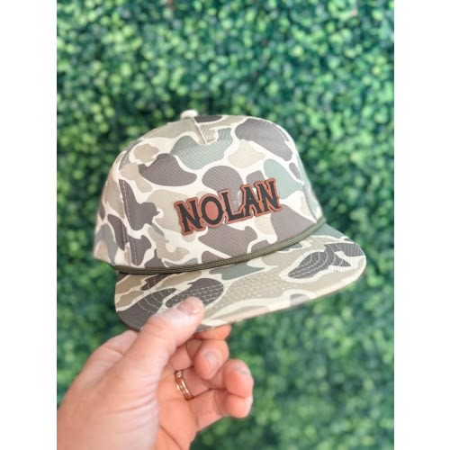 Personalized Leather Patch Snapback Hat for Boys, Toddlers & Youth - Custom Name Roper Cap - easter basket stuffer