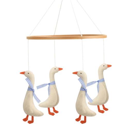 Sleepy Time Felt Mobiles - Blue Bow Geese