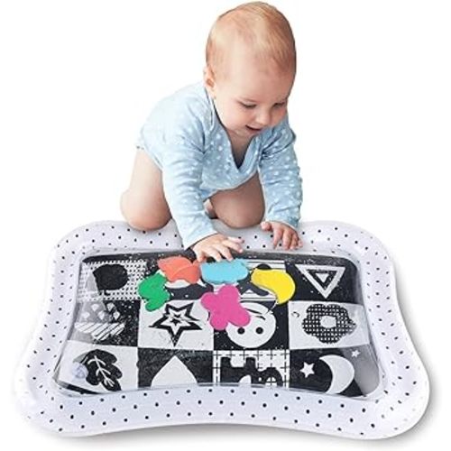 The Peanutshell Montessori Water Play Mat, Inflatable Tummy Time Mat & Sensory Development, High Contrast Baby Toy