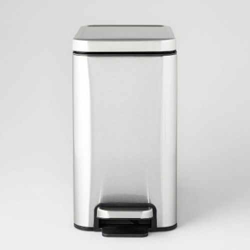 10l Stainless Slim Step Trash Can - Brightroom™