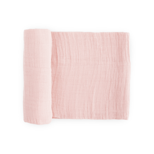 Cotton Muslin Swaddle Blanket - Light Pink