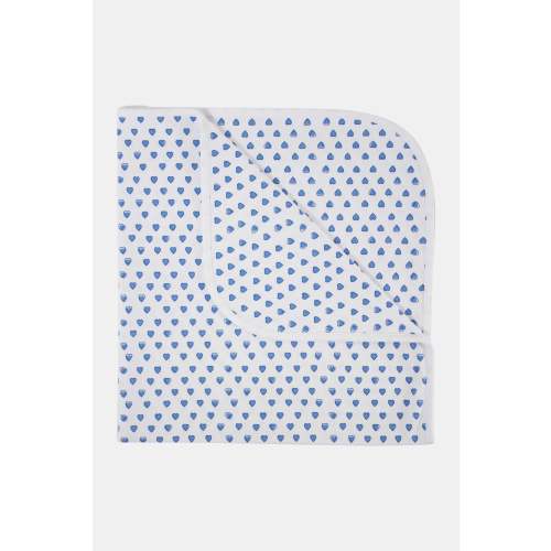 Roller Rabbit Infant Hearts Receiving Blanket
