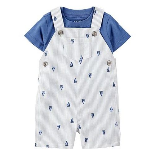 Baby Boy Carter's 2-Piece Tee & Sailboat Shortall Set