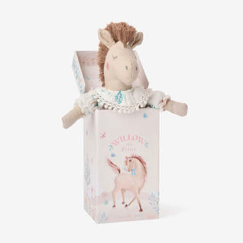 10" Willow the Linen Toy Pony Boxed – Elegant Baby