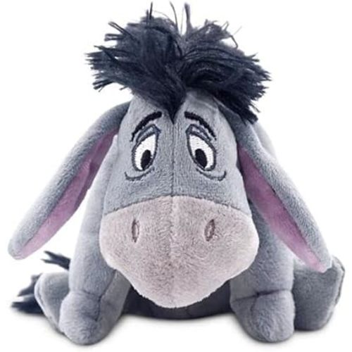 Disney Store Official Mini Bean Bag Plushies - Eeyore - Cute Stuffed Animal with Detailed Sculpting, Embroidered Features, Bean Bag Bottom Plush Toys for Kids