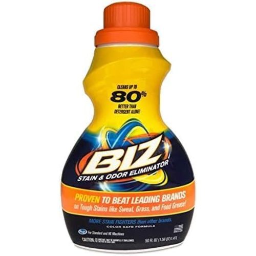 Biz Detergent Stain and Odor Eliminator, 50 Oz