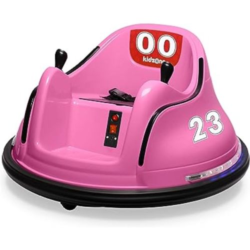 LATER Amazon.com: Kidzone 6V Electric Ride On Bumper Car for Kids & Toddlers 1.5-5 Years Old, DIY Sticker Baby Bumping Toy Gifts W/Remote Control, LED Lights & 360 Degree Spin, ASTM Certified : Toys & Games