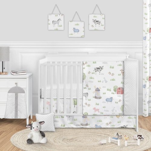 Sweet Jojo Designs Farm Animals 11 Piece Crib Bedding Set & Reviews | Wayfair