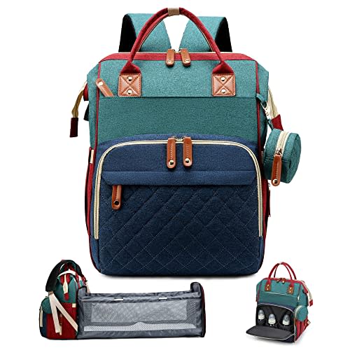 SALIFA Diaper Bag Backpack with Changing Station, Baby Diaper Backpack Bag, Large Diaper Bag, Waterproof Multi-Function Travel Portable Mommy Bag, Newborns Gift