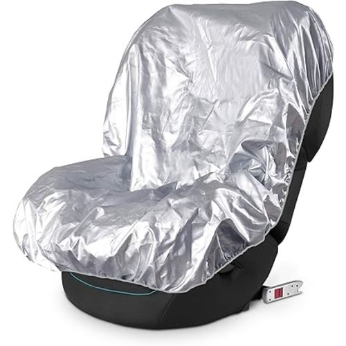 EcoNour Baby Car Seat Sun Shade Cover | Infant Carseat Heat Protector Keeps Toddler Seat at a Cool Temperature | Reflective car seat Sunshade Blocks Out Heat | Baby Travel Accessories